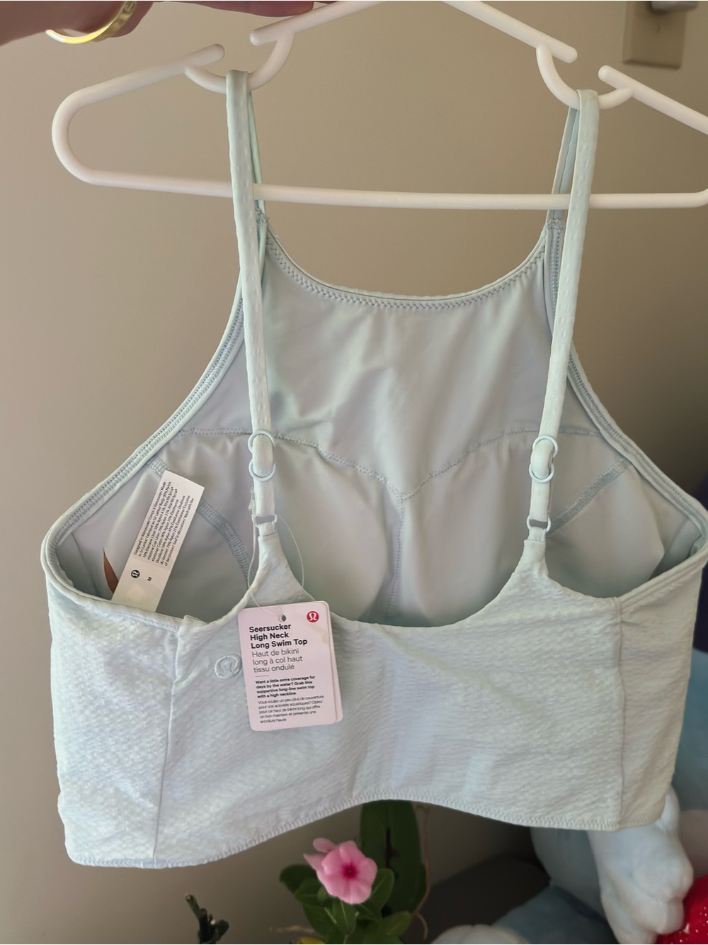 Lululemon NWT Seersucker High Neck Long Swim Top Medium - Picture 2 of 5